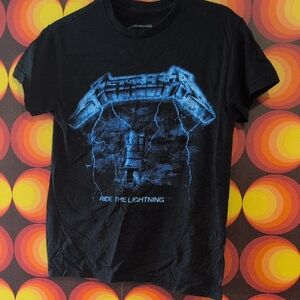 Metallica Black T-Shirt with Blue Graphic